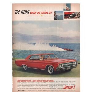 Oldmobile '64 Olds Jetstar I Magazine Advertisement 1964 Vintage Car Automobile